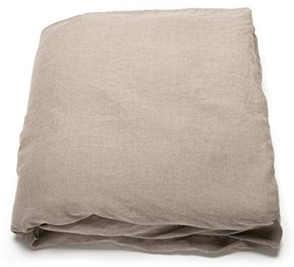 LinenMe Housse de Couette 155 x 220 en 100% Lin – Housse de Couverture, Housse de Couette, Linge de lit en Lin lavé – Thermorégulateur, hypoallergénique – Natural