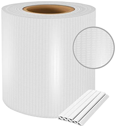 Pellicola per recinzione in PVC, 450 g/m², 3,44 €/m² (0,19 x 35 m, colore bianco RAL 9003)