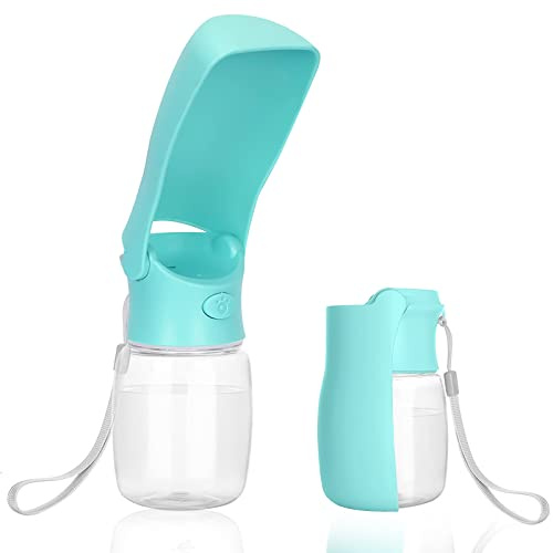 Borraccia per Cane Portatile 350ml Nepfaivy- Porta Ciotola Acqua per Cani da Viaggio, Perfetto per Passeggiate All'Aperto, Escursioni, Viaggi