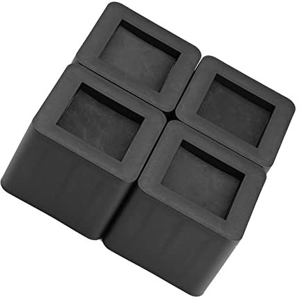 Tyenaza Möbelerhöhungen, 4 Stück/Set Möbelbeinerhöhungen, rutschfeste PP-Kunststoff-Erhöhung, quadratische Elefantenfüße, Hebeblöcke für Bett, Stuhl, Schreibtisch, Sofa, Tisch