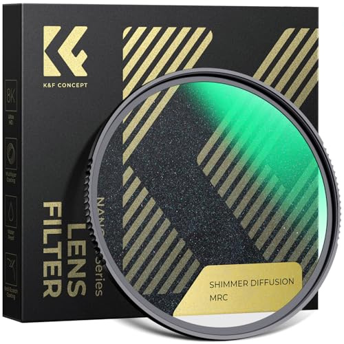 K&F CONCEPT Shimmer Diffusion 1 Filter 52mm aus Optisches Glas mit 28-facher Nano-Beschichtung für Videoaufnahmen/Portraitfotografie (Nano-Xcel)
