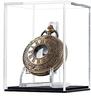 Vitrine für Taschenuhren, Würfelhalter, transparente Acryl-Box, geschützter Schrank, Schutz, Aufbewahrungsabdeckung, Kollektionen