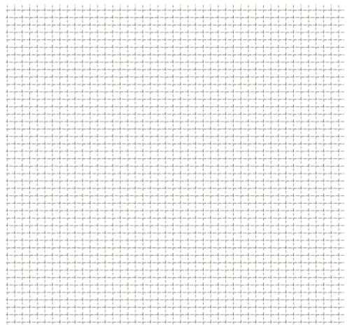 LAPOOH Wellengitter, Volierendraht, Hasendraht, Funkenschutzgitter, Drahtgitter, Hasengitter, Metallgitter, Teichfolie, Rasenschutzgitter, Gitterzaun, Edelstahl 50×50 cm 11×11×2 mm