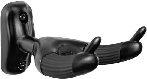 WiNGO Support mural pour guitare, Conception unique Support guitare mural porte crochet pour guitare acoustique électrique, ukulélé, basse-WH-66