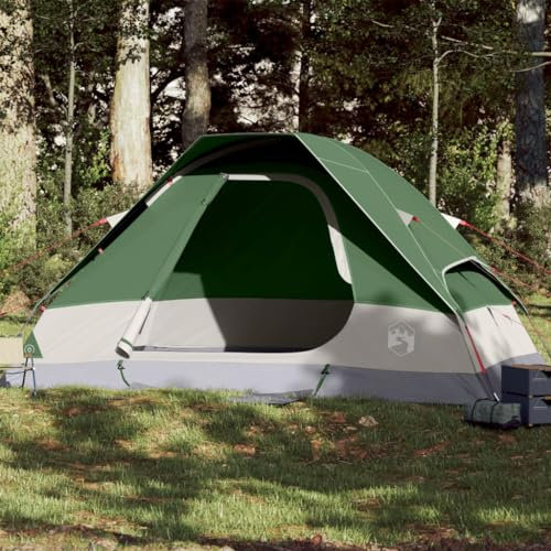 Homgoday Campingzelt, Kuppelzelt für 6 Personen, grün, wasserdicht, Campingzelt, Strandzelt, Trekkingzelt II