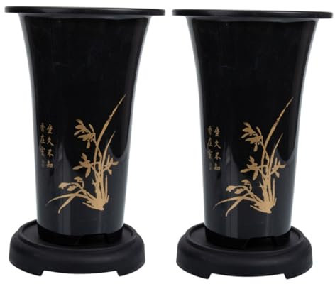 TINEASUR 2juegos Macetas para Orquídeas Macetas Decorativas para Interior y Exterior De Drenaje
