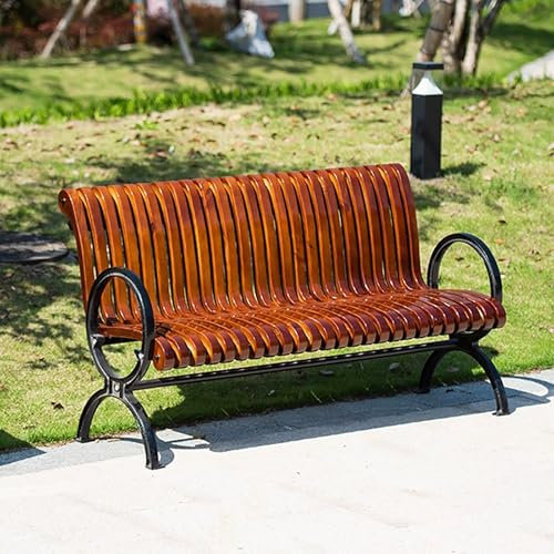 YCYHXJB Gartenbank mit Rückenlehne und Armlehne, 2-Personen-Sitzbank Outdoor, Gartenbank Wetterfest für Garten, Balkon, Pool, Veranda, Terrasse(150 * 84 * 67cm/59 * 33 * 26in)
