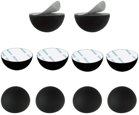 Laitejituan 10 Stück Selbstklebende Schwarz 30mm Gummifüße für Lautsprecher | Halbkugel Lautsprecher Spikes für HiFi Geräte, Lautsprecher, Verstärker und Plattenspieler