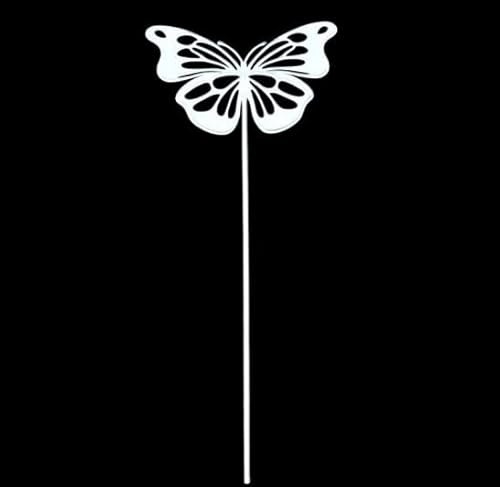 Juramondo Gartenstecker Schmetterling weiß 35 cm
