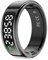 PRIXTON Anillo Inteligente Smart Ring Orbyt Touch para Hombre y Mujer, Pantalla Táctil, Base de Carga, Análisis del Sueño/Pulsómetro/Podómetro/Calorías, Android e iOS, Color Negro, Talla 11 (20.8 mm)