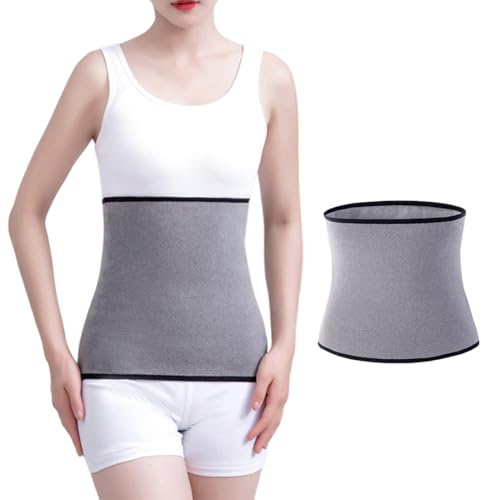 Damen Herren Elastisch Nierenwärmer Bauchwärmer Wärmegürtel Weiche Dicken Baumwolle Rückenwärmer Leibwärmer Taillen Hüftwärmer Winter Bauch Taille Unterstützung Beschützer Gürtel Band (B)
