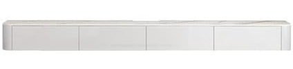 Lizhuzhuzs28 Moderne Meuble TV Mural Flottant avec Meuble de Rangement, Meuble TV for Chambre à Coucher, Salon, Plateau en Ardoise Console(Grand)