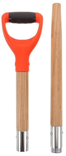 Gatuida Remplacement du Manche de la houe en Bois : Remplacement du Manche de la Faucille – Pelle, bêche, Fourche, râteau, Outil de Jardinage pour Ferme, Beige