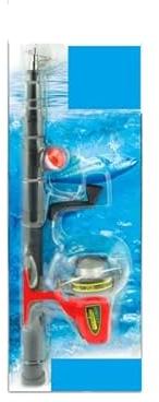 Pesca Junior Canna da Pesca Telescopica con Mulinello per Bambini, Lunghezza 155 cm