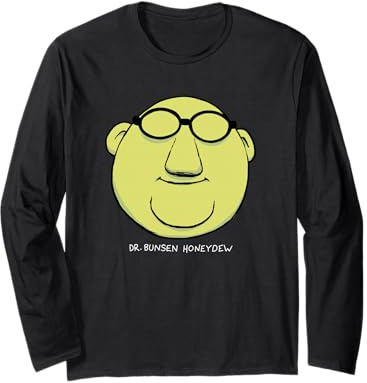 Disney The Muppets Dr. Bunsen Honeydew Muppet Labs Big Face Long Sleeve T-Shirt