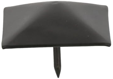 Amig – Packung mit 4 dekorativen Nägeln zum Schmieden | Ø 40mm | Pyramidenform | Ideal zur Dekoration in rustikalen Schränken, Tischen oder Türen | Schwarzer Stahl