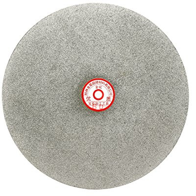 sourcingmap 300mm 12-inch Grit 60 Diamond Coated Flat Lap Disk Wheel Grinding Sanding Disc