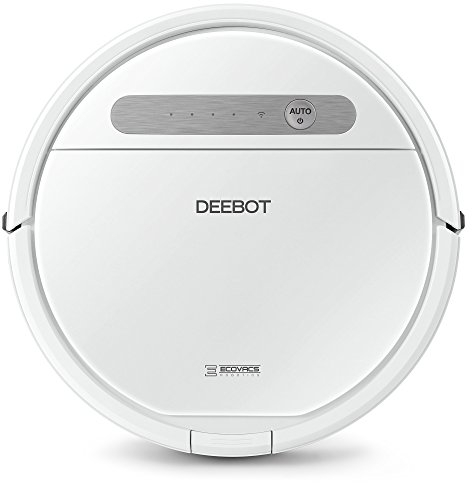 ECOVACS ROBOTICS DEEBOT OZMO 610 – Robot nettoyeur de sols avec nettoyage systématique, Fonction de nettoyage OZMO et App, Aspiration et Lavage en 1 seul passage Blanc 35.0 x 35.0 x 7.9 cm