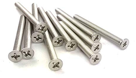Tornillo Cabeza Avellanada Plana con Impronta en Cruz Acero Inox DIN 965 (M2x6) x100