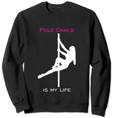 Pole Dance Silhouette Body Stange Kurs Oberteil Frauen Sweatshirt