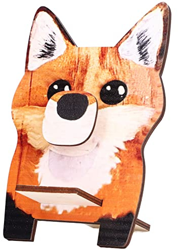 Pwshymi Brillenhalter in Tierform – Design Holz Brillenständer für Home Office Desk Decor(Fuchs) Furnitureanddecor
