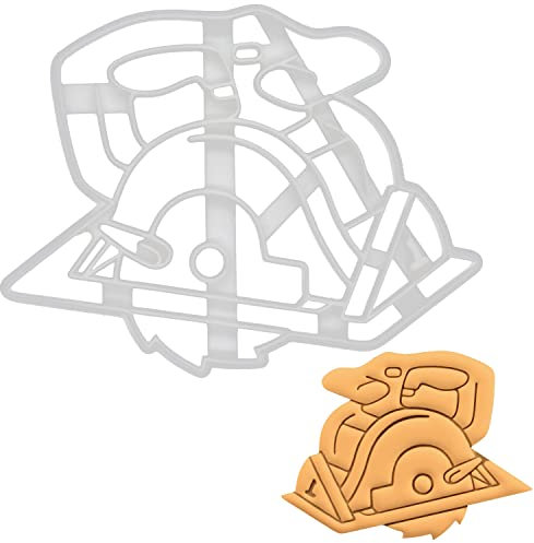 BAKERLOGY Emporte-pièce en forme de scie circulaire – Emporte-pièce détaillé pour pâtisserie et travaux manuels, idéal pour fondant, pâte, argile