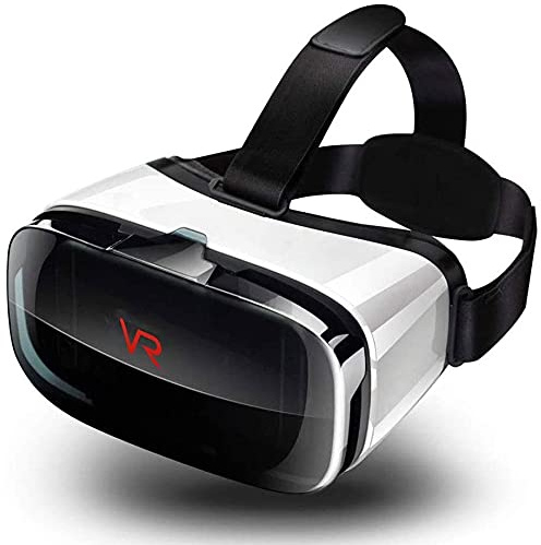 VR-Brille, Virtual Reality Glasses mit Halo-Objektiven für 3D VR Movie Games HD 105° Viewing Angle Easy to Carry 4D Heat Dissipation Design