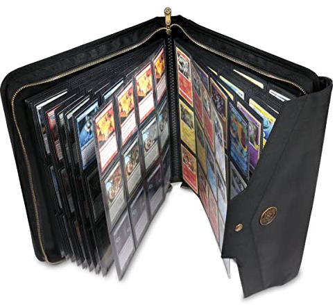ENHANCE Album Raccoglitore per Carte Collezionabili - Raccoglitore TCG a 12 Tasche per 624 Carte - Raccoglitore per Carte a Caricamento Laterale con Tasca, Esterno Protettivo di alta Qualità