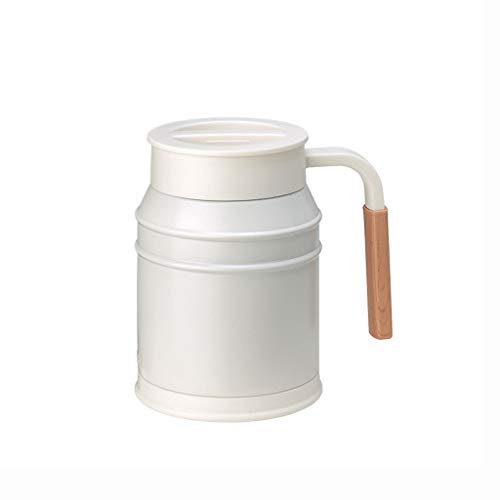HEXEH Gravy boat Cute Coffee Milk Jug Insulation And Cooling Stainless Steel Large Capacity 400ml Salad dressing gravy boat (Color : Grey)
