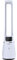Midea SmartAir Cool & Purify Bladeless Fan with mSmartHome Mobile Phone App Controls - Oscillating Tower Fan - HEPA Filter - 12 Fan Speeds - White