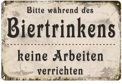 Blechschild Sprüche Retro Kneipen-Lustige Bar Metallschild 20x30cm | Bier Blechschild Lustige Schilder Mit Sprüchen für Haus,Café-Bar,Club
