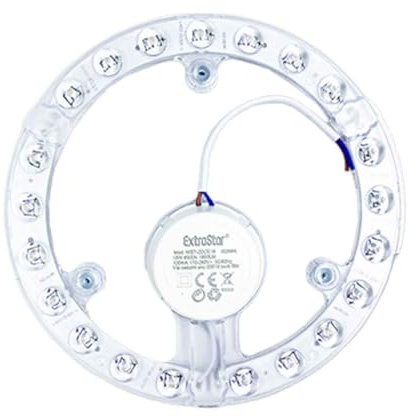 A2ZWORLD Modulo LED Per Plafoniera D222mm, Bianco Caldo 3000K, Piastra ad Anello 24W 2400LM, Trasformatore Per Neon Circolare a Luce 220V IP20