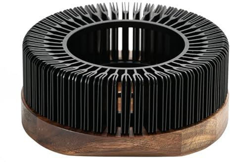 Scaldavivande in lega di alluminio, scaldavivande in legno con portacandele, scaldavivande per teiera, scalda-candela per riscaldare tè, caffè e latte, scaldavivande portatile, per campeggio e viaggi