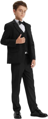 mintgreen Boys Blazer Suit 3PCS Kids Page Boy Outfit Sets 7-16 Years | Kids Wedding Suit Tuxedo Blazer Classic Plain-Coloured Suit