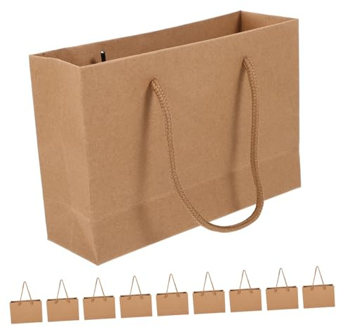 TOPPERFUN 10stücke Kraftpapiertüten Aus Papierzum Verpacken Von Geschenkenkleine Papiertüten Für Snacks Und Aufbewahrung Papiertüten Für Partyartikel Und Tägliche Bedarf