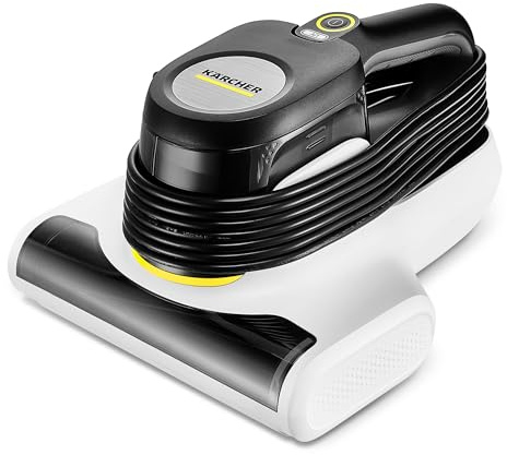 KÄRCHER Matratzenreiniger VCH 4 UVClean, hygienische Tiefenreinigung mit UV-C-Licht, Klopfwalze und Saugfunktion, Leistung: 500 Watt, Gewicht: 2,1 kg, beseitigt Milben und Bakterien, für Allergiker