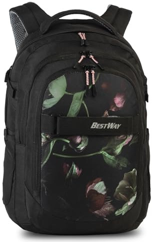 Bestway Rucksack Evolution Air Unisex, Laptopfach gepolstert | 780 g, 22 l Volumen, 48 x 31 x 19 cm; Laptopfach bis 15,6“, Organizer und Brustgurt für Komfort im Alltag, Schule, Beruf