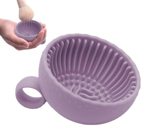 Cuencos Limpiadores de Brochas de Maquillaje de Silicona Limpieza de | Limpiador de Esponjas de Belleza para Mujeres, Chicas, Damas, Esposas, Madres, Amantes de la Belleza,