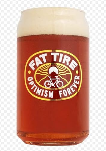 New Belgium Brewery Fat Tire Pint Glass - Set of 2