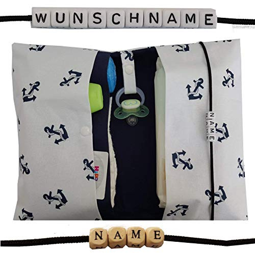 Große Windeltasche XXL mit Name Wickeltasche