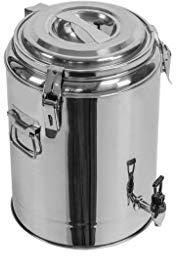 Profi Gastro Edelstahl Thermotransportbehälter mit Ablaufhahn & Druckausgleichsventil von 10-50 Liter auswählbar (30x40 cm 13 Liter)