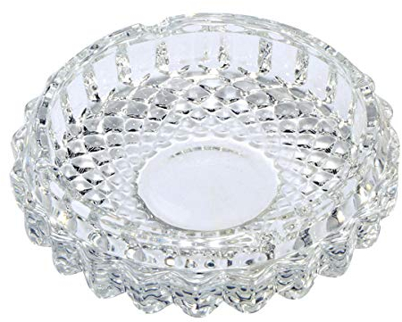 Uotyle Cendrier fumeur en verre cristal européen salon bureau bar intérieur restaurant décoration cendrier cigare cendrier cadeau homme