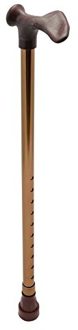 Gehstock mit anatomischen Griff, links, bronze