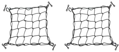Mealoodiousmusea 2 set Elastic Deck Cargo Net for Canoe Kayak Mesh Lashing Hooks Rigging Fishing