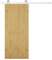 HOMCOM Schiebetüren-Beschlagsatz 183 cm Komplett-Set mit Schienen, Rollen, Schienenstopper, Bodenblock, Set Türschrauben, Schiebetürsystem aus Kohlenstoffstahl Weiß