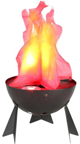Lampe De Flamme De Bureau De Simulation LED, Lampe De Flamme Triangulaire De Simulation Électronique, Ventilateur Intégré, Flamme De Production De Tissu En Soie, Pour Festival, Fête, Bar Ou Décoration