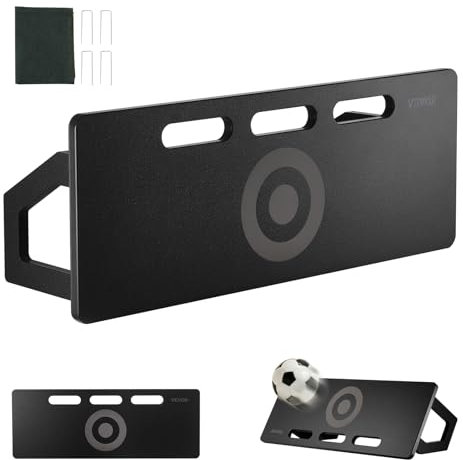VEVOR Fußball Rebound Board, tragbares Prellwand 80 x 30 cm, HDPE Rebounder Ausrüstung mit 2 Rückprallwinkeln, Trainingsbrett Rebounder Kicker für Fußballtraining Pass- und Schussübungen