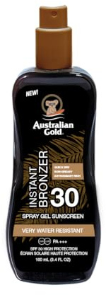 Australian Gold SPF30 Spray Gel with Instant Bronzer 100ML