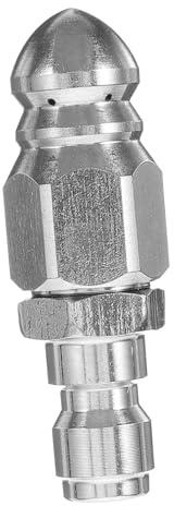 TOYANDONA Boquilla de Limpieza de Desagües para Hidrolavadora de Alta Presión Accesorio Inoxidable Compatible Lavadora para Desatascar y Limpiar Alcantarillado
