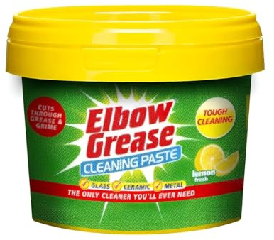 HOCHSTE® Elbow Grease Multipurpose Paste Cleaner, Lemon Fresh Scent, Durable And Tough Cleaner, Quick Action And Easy To Use, Ideal Use For Glass, Ceramic, Metal, 350gm